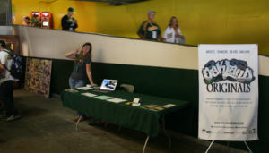 Daniela rocks the silent auction